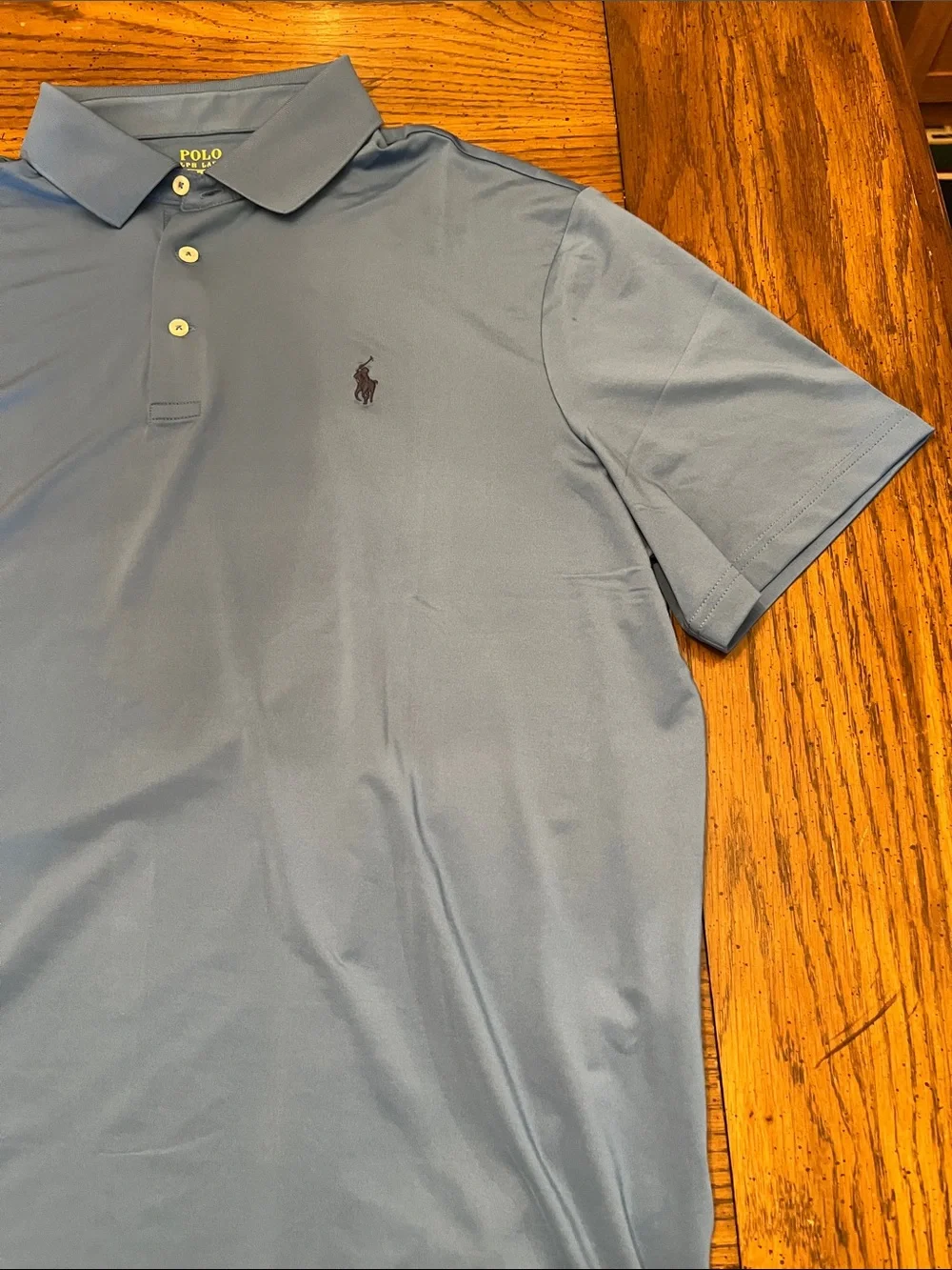 Polo by Ralph Lauren Blue Performance Polo, size large, new‎ with tags